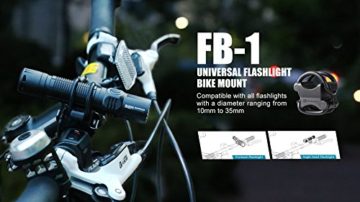 Olight® FB-1 Universal Fahrradhalter Halterung für 10 - 35mm Taschenlampen (nur Mount) - 3