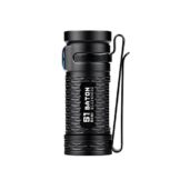 Olight® S1 MINI HCRI Baton LED Taschenlampe Cree XP-G3 CW 90 CRI LED max. 450 Lumen, inkl. 650mAh RCR123A Akku mit Mikro-USB Anschluss aufladbar - Ultra leicht, kompakt und schwarz - 1